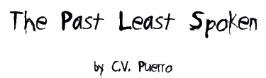 THE PAST LEAST SPOKEN by C.V. Puerro