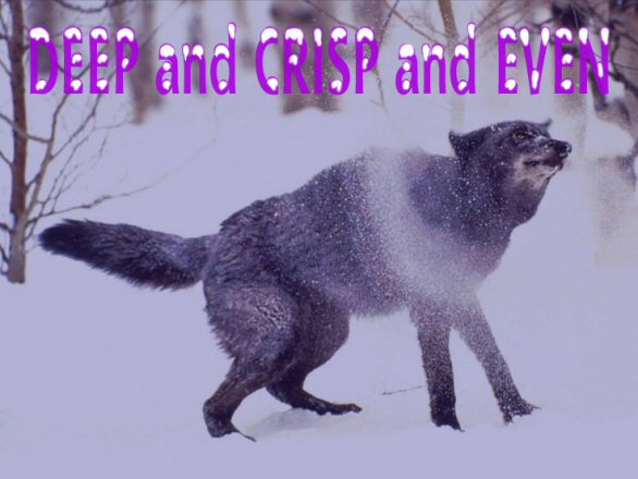 Deep and Crisp and Even